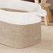 Large Cotton Rope Storage Basket – Foldable Laundry & Blanket Bin (55×38×30cm)