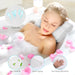 3D Mesh Bath Pillow with Suction Cups — Neck & Back Support for Bath and Spa