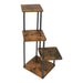 4-Tier Wood & Metal Plant Stand – Indoor & Outdoor, 80 x 30 x 30 cm