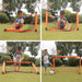 Portable Foldable Football Goal Set with Ball and Pump for Kids' Garden Play
