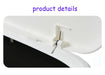 14L Press-Top Waterproof Bathroom Waste Bin — White PP Plastic