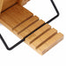 Bamboo Adjustable Book Stand – Portable Folding Book & Cookbook Holder 28×20cm