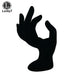 Velvet OK Hand Jewellery Display – Black, 12×11×17 cm
