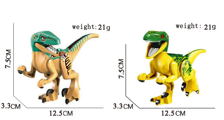 Tyrannosaurus Rex Building Block Figure — Jurassic Dinosaur Brick Toy (LEGO-compatible, 1pc)