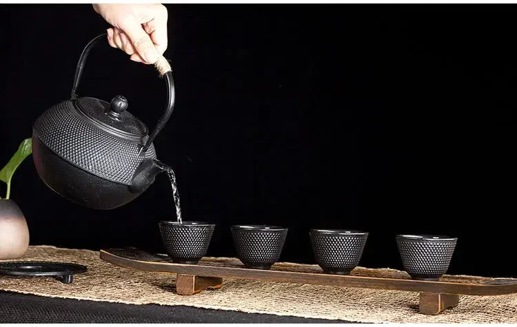 Cast Iron Teapot — Japanese-style Kettle 300/600/900/1200ml with 304 Steel Infuser