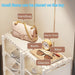 6/8-Tier Shoe Organiser — Metal Frame with Fabric Shelves, Space-Saving Rack