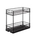 2-Tier Pull-Out Steel Spice Rack – Heavy-Duty Dual-Slide Cabinet Organiser