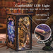 Book Nook Miniature Dollhouse Kit with Touch Light & Dust Cover — Nebula Common Room