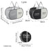 Large Foldable Laundry Hamper with Handles — Fabric Sorting Basket, Collapsible Organiser