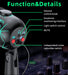 USB Gaming Condenser Microphone with Headphone Jack, LED & Noise Reduction