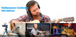 USB Cardioid Condenser Microphone Kit with Boom Arm — Streaming & Podcast Setup