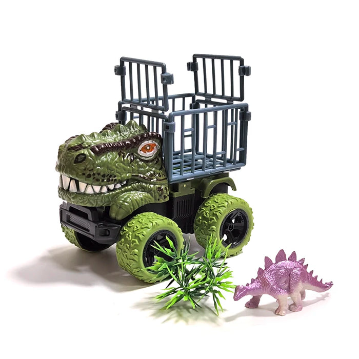 T‑Rex Inertia Dinosaur Truck with Dino Figure – Inertial Monster Truck Toy for Toddlers