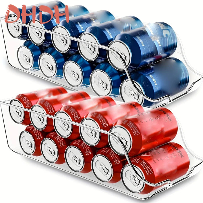 Fridge Storage Boxes – Stackable Plastic Organisers for Cans & Pantry