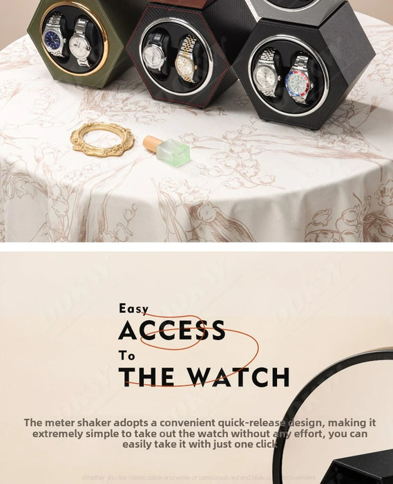 Type-C Mini Single Motor Watch Winder with Adjustable Rotation Modes