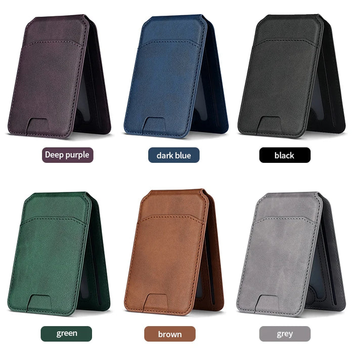 Magnetic Leather Wallet Case for iPhone 12/13/14/15/16 Pro Max – Card Holder