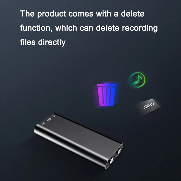 32GB Mini Voice Recorder – Voice-Activated Dictaphone & MP3 Player