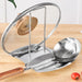 Stainless Steel Pot Lid & Utensil Rack — Multi‑Functional Kitchen Organiser