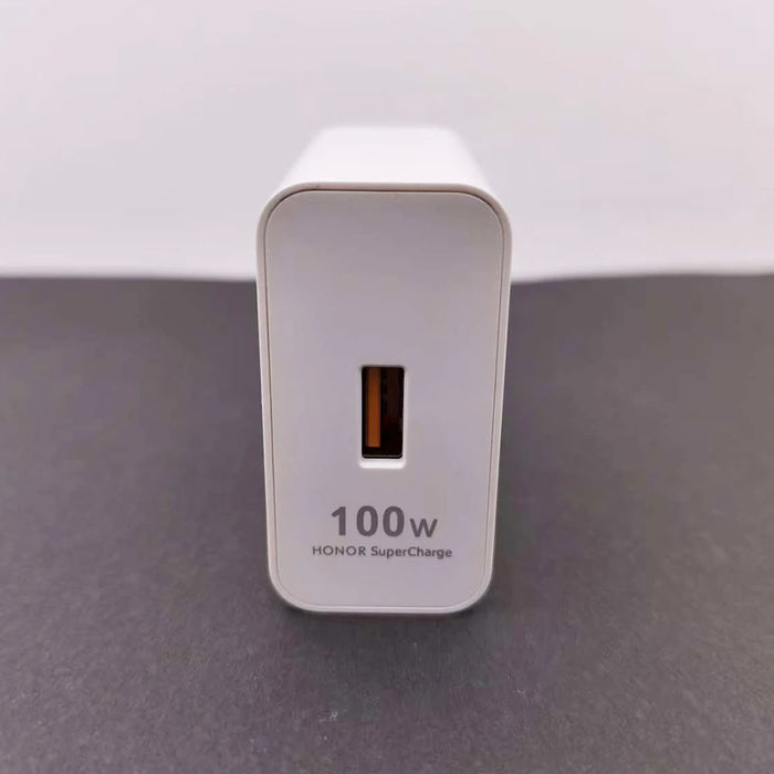 100W SuperCharge EU Wall Charger with 1m 6A USB-C Cable for Honor & Magic V series