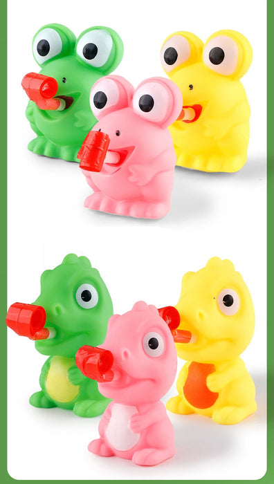 Kids' Pinch Fidget Toy – Frog or Dinosaur with Sticking Tongue, Stress Relief, 1pc (Random Colour)