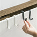S-shaped Metal Over-Cabinet Door Hooks — Multi-purpose Kitchen & Bathroom Storage