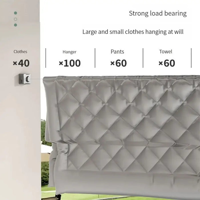 Wall-Mounted Retractable Clothesline — Space-Saving Adjustable Indoor Laundry Line