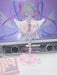 Pink Lace Angel Wings Headphone Stand — Kawaii Gaming Headset Holder