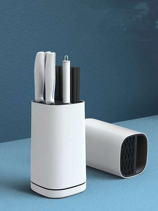Multi-Function Knife & Utensil Rack with Drain Base