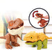 Mini Cartoon Tyrannosaurus Finger Dinosaurs — Plastic Finger Puppets (5/10/20)