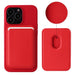 Magnetic Leather Wallet Card Holder — MagSafe Stand for iPhone 11–15
