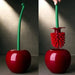Add Cherry-shaped Lavatory Brush & Holder — Red (also available in orange)