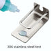 Stainless Steel Wall-Mount Toothbrush & Shaver Holder — 1 or 2 pcs