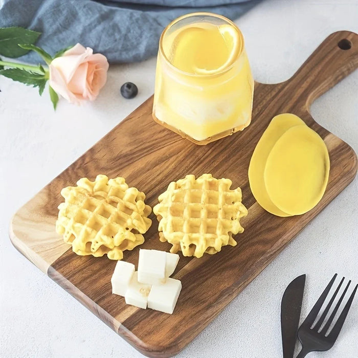 Acacia Wood Cutting Board with Handle — Ultra-Thick Dual-Sided Chopping & Serving Board