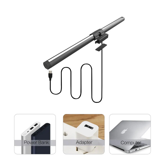 LED Monitor Light Bar — Hanging Screen Lamp, Stepless Dimmable, RGB Option