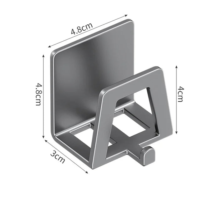 304 Stainless Steel Self‑Adhesive Sponge Holder – Sink Draining Rack