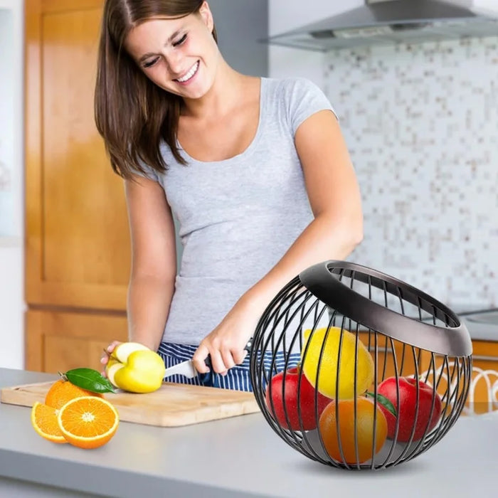 Vintage Mesh Coffee Capsule Basket – Metal Coffee Pod & Fruit Holder