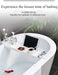Extendable Bath Shelf Tray with Anti-Slip Phone & Tablet Holder — White or Grey
