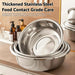 Stainless Steel 3-Piece Thick Round Basins — 18/26/36 cm