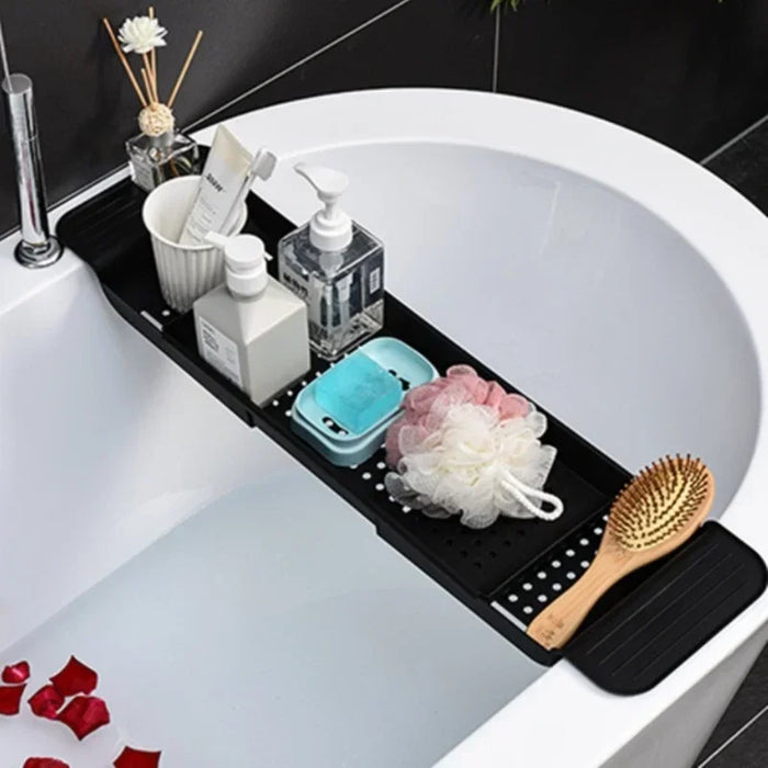 Retractable Bathtub Storage Rack – Expandable Bath & Kitchen Shelf