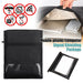 RFID Blocking Faraday Pouch – Anti‑Tracking Phone, Card & Key Shield, Large Wallet Case, Black
