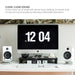 Pair of Desktop Speaker Stands for 3-4in Bookshelf Speakers — White