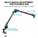 360° Microphone Boom Arm — Adjustable Desktop Mic Stand (Black)
