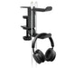PC Gaming Aluminium Dual Headset Stand — Under-Desk Clamp with Adjustable Rotating Arm