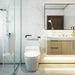 Adhesive Paper Towel & Toilet Roll Holder — ABS Plastic, 33cm, Black (Pack of 2)