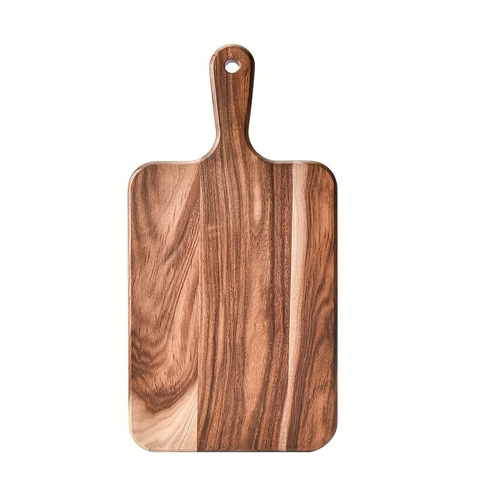 Acacia Wood Cutting Board with Handle — Ultra-Thick Dual-Sided Chopping & Serving Board