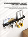 Wall-Mounted Key Organiser with Tray and Hooks – No-Drill or Drill Fixing