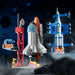 107-Piece DIY Space Rocket & Spaceship Building Set — Launch Centre Model (Plastic Bricks)