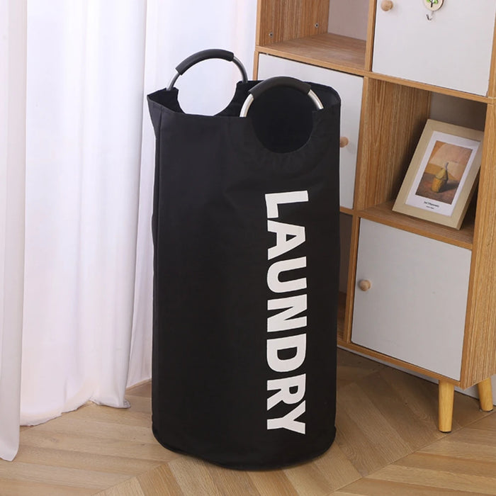 Large 90L Oxford Laundry Bag with Padded Handles – Foldable Clothes Storage