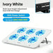 6-Fan Laptop Cooling Pad — 5-Level Adjustable Stand for 12–18-inch Laptops, Quiet USB Powered
