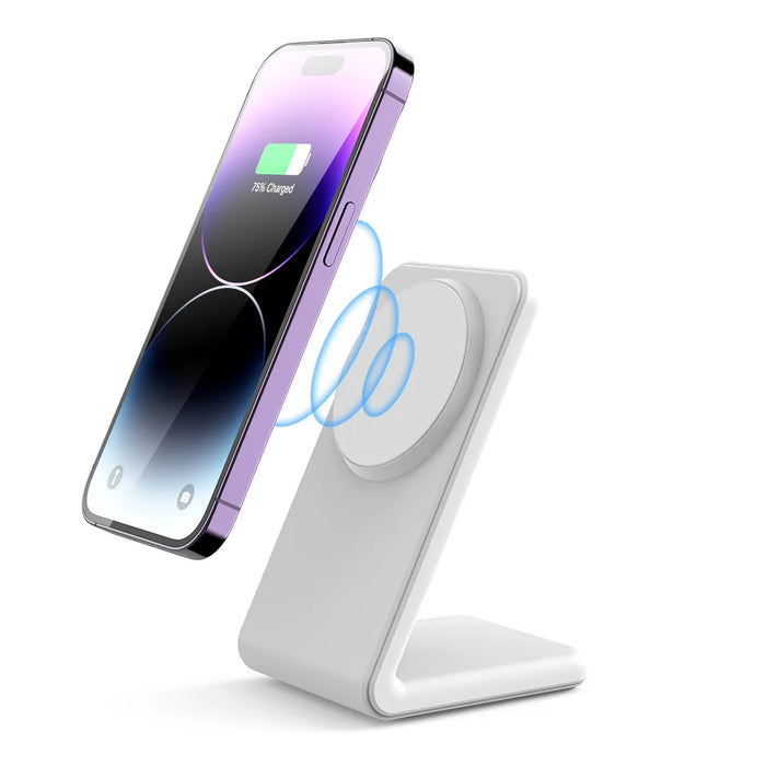 MagSafe Magnetic Wireless Charger Dock Stand — 15W Fast Charge for iPhone 12–16 (Mini/Pro/Max/Plus)