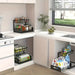 Double-Layer Sliding Under-Sink Shelf – Pull-Out Cabinet Storage for Kitchen & Bathroom